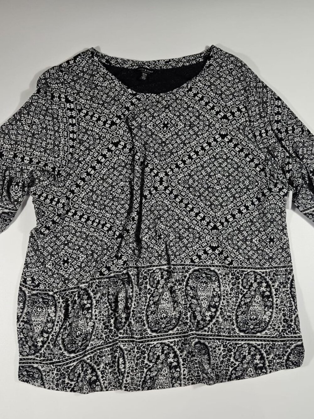 LUCKY BRAND Paisley Print Knit Top ~ Size 3X
